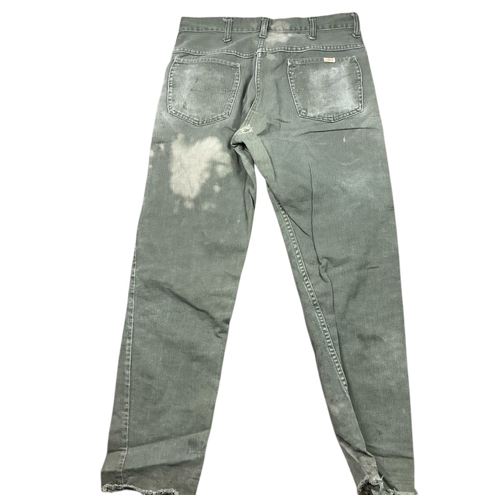 Vintage 1950s Cowden light green distressed jeans 30x28 USA made